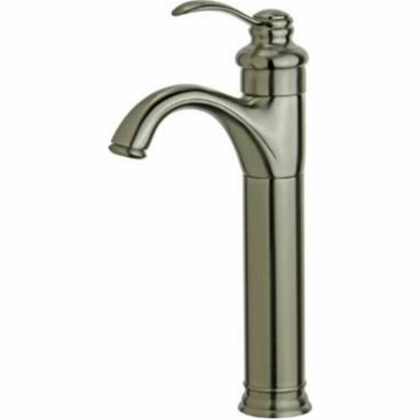 Comfortcorrect 2 x 4.9 x 12.3 in. Madrid Single Handle Bathroom Vanity Faucet Brushed Nickel CO2797696